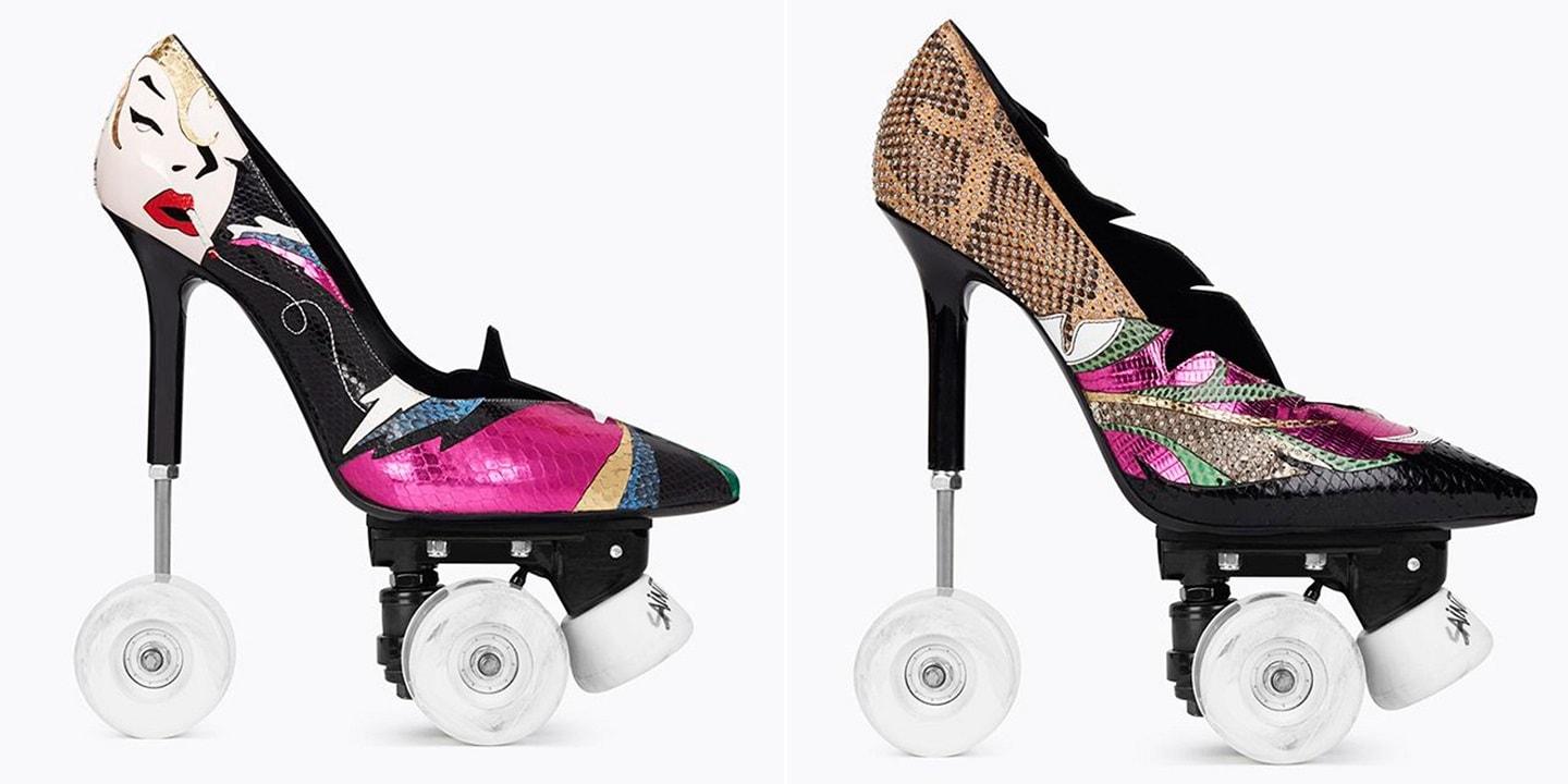 shoes heels wheels