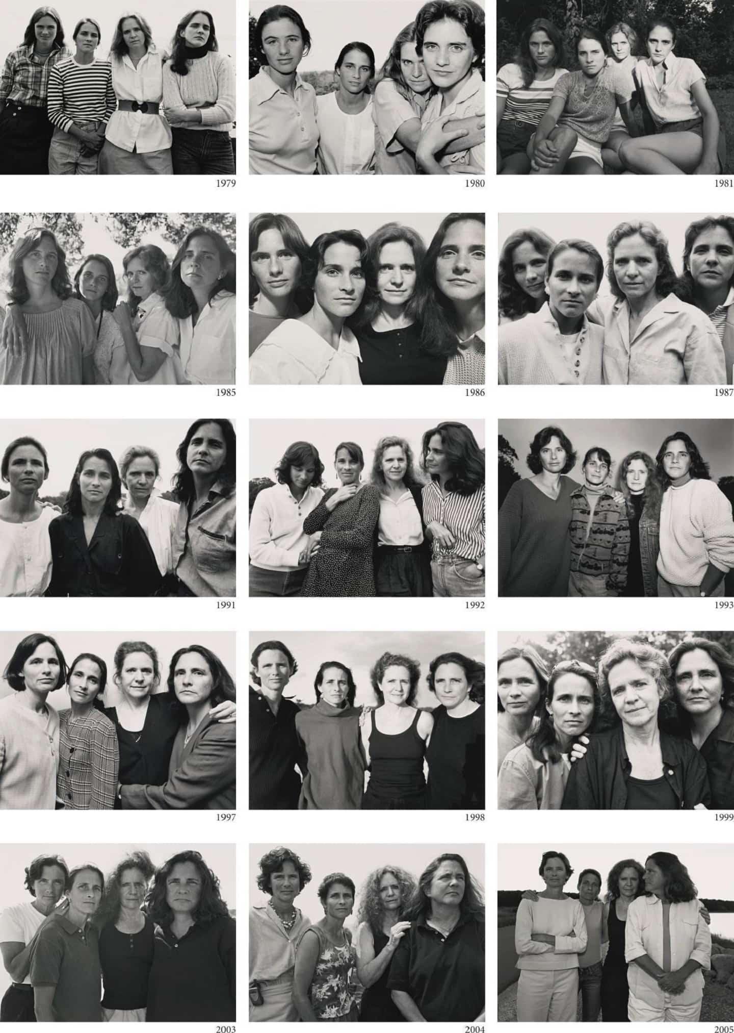 Varias fotos de las hermanas Brown