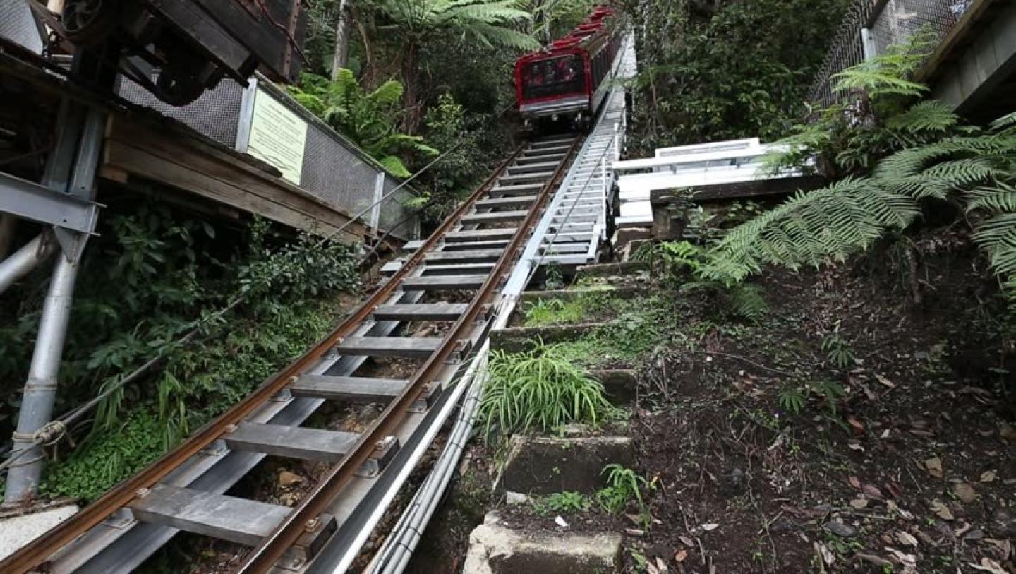 Katoomba Scenic Railway, a breathtaking steepness